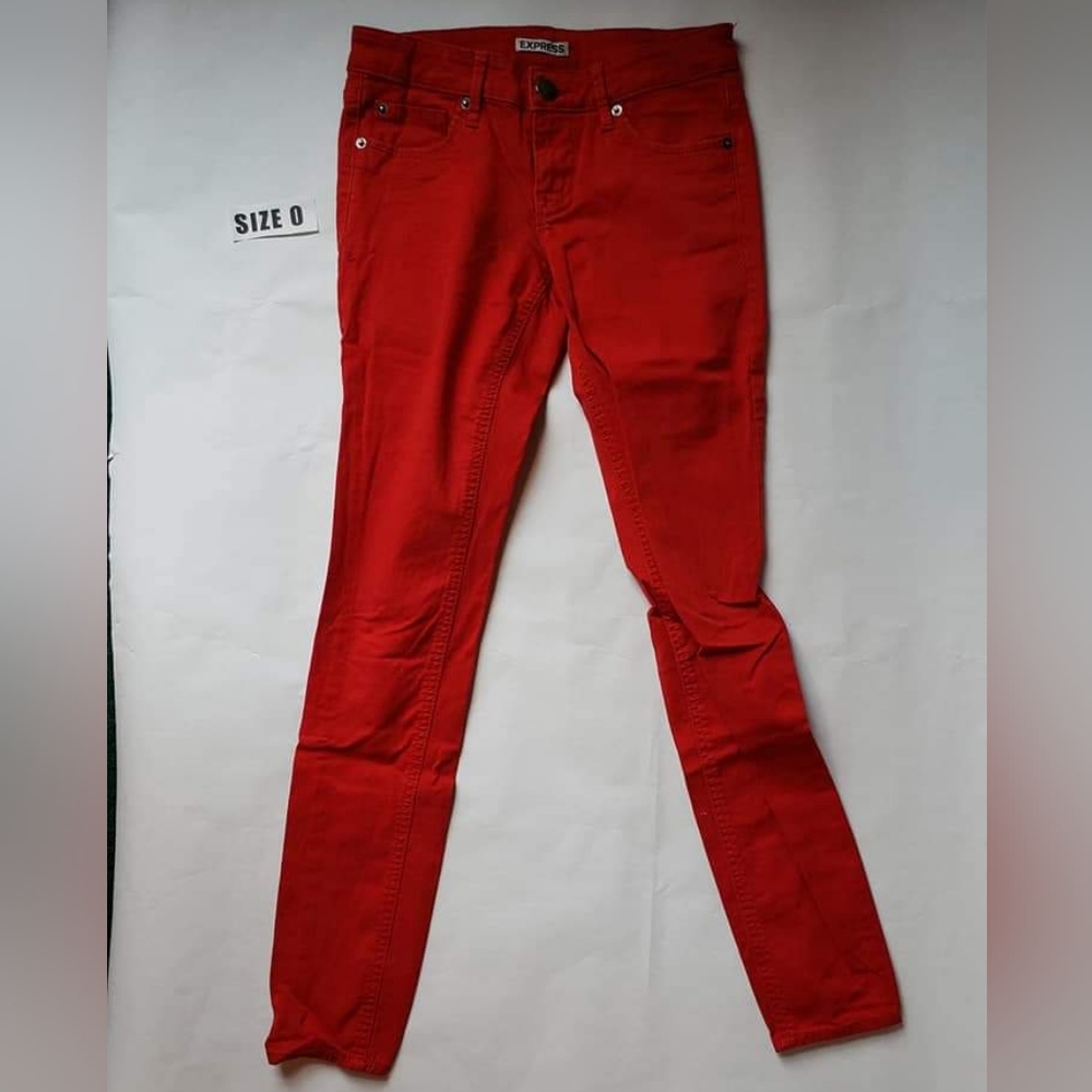 Red Express Skinny Jeans Jeggings 0